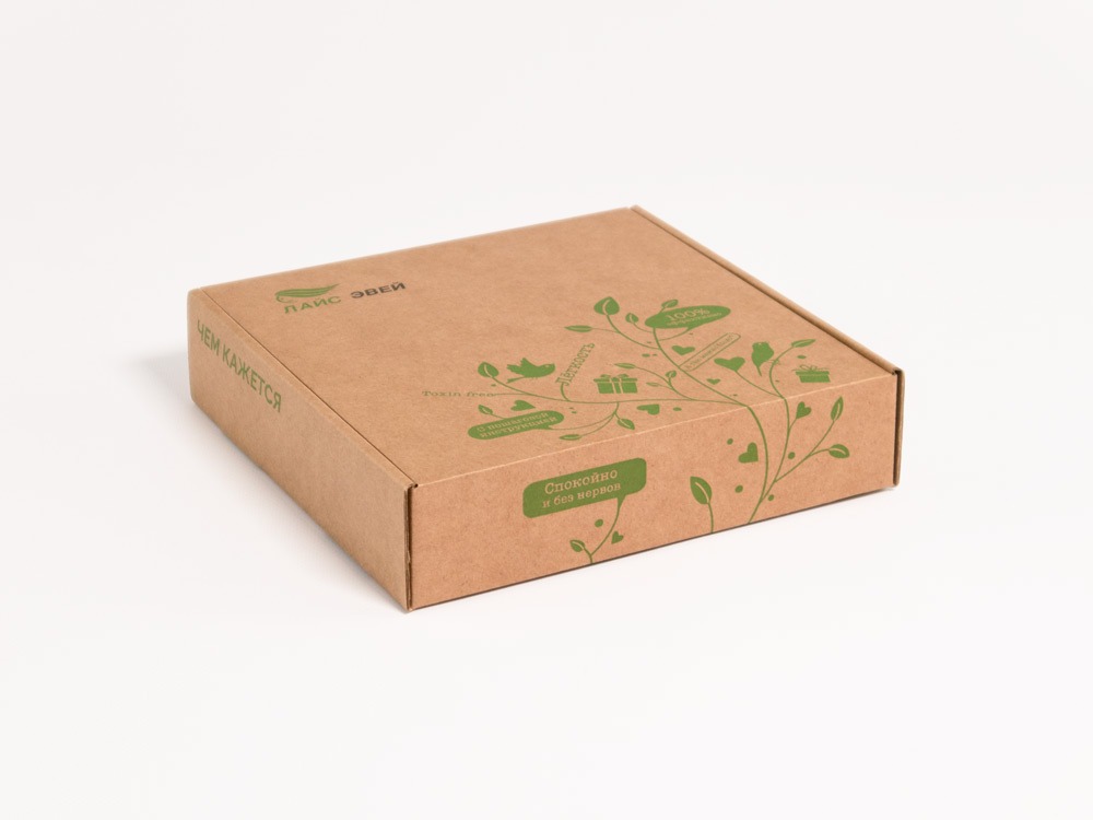 картонная коробка для продукции клиники «Лайс Эвей»