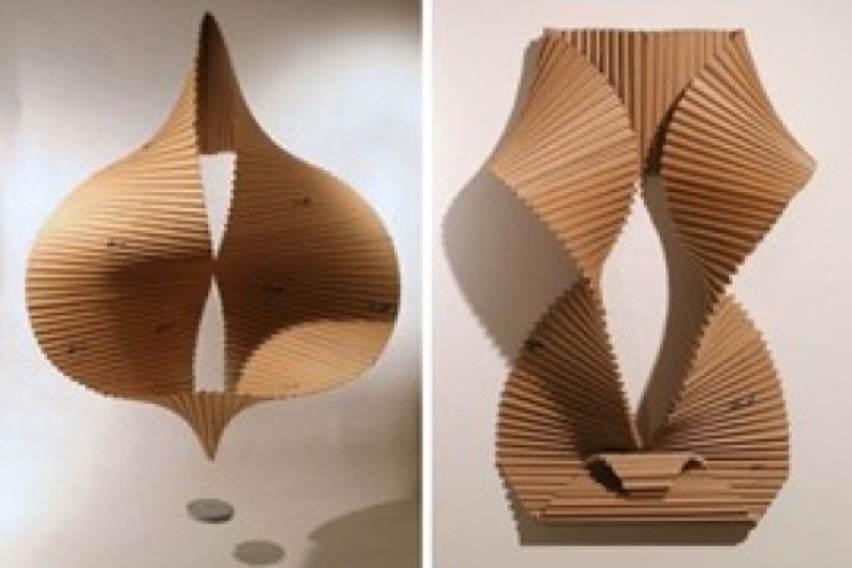 скульптуры из гофры от Алекса Урибе