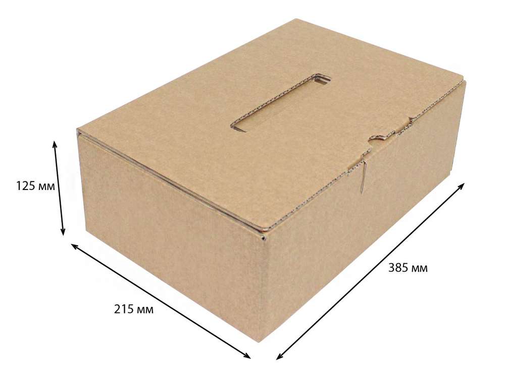 Купить коробка ласточкин хвост 385x215x125 Т-23 бурый по цене Цена по запросу руб, от производителя в интернет-магазине Комупак №1