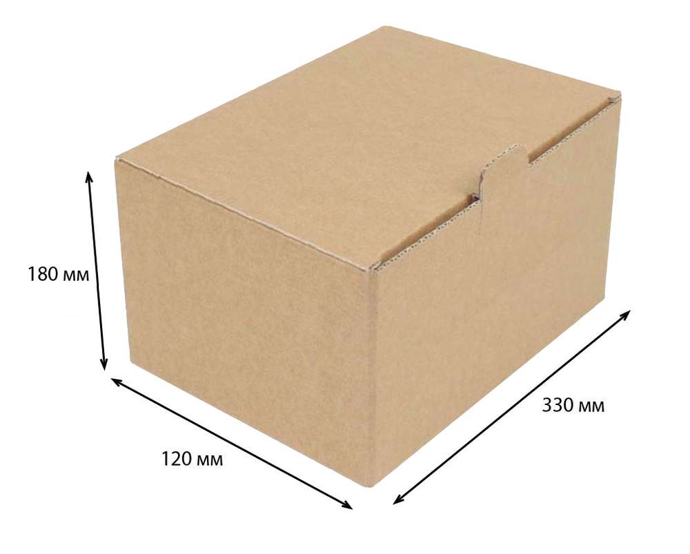 Купить коробка ласточкин хвост 330x120x180 Т-22 бурый по цене Цена по запросу руб, от производителя в интернет-магазине Комупак №1