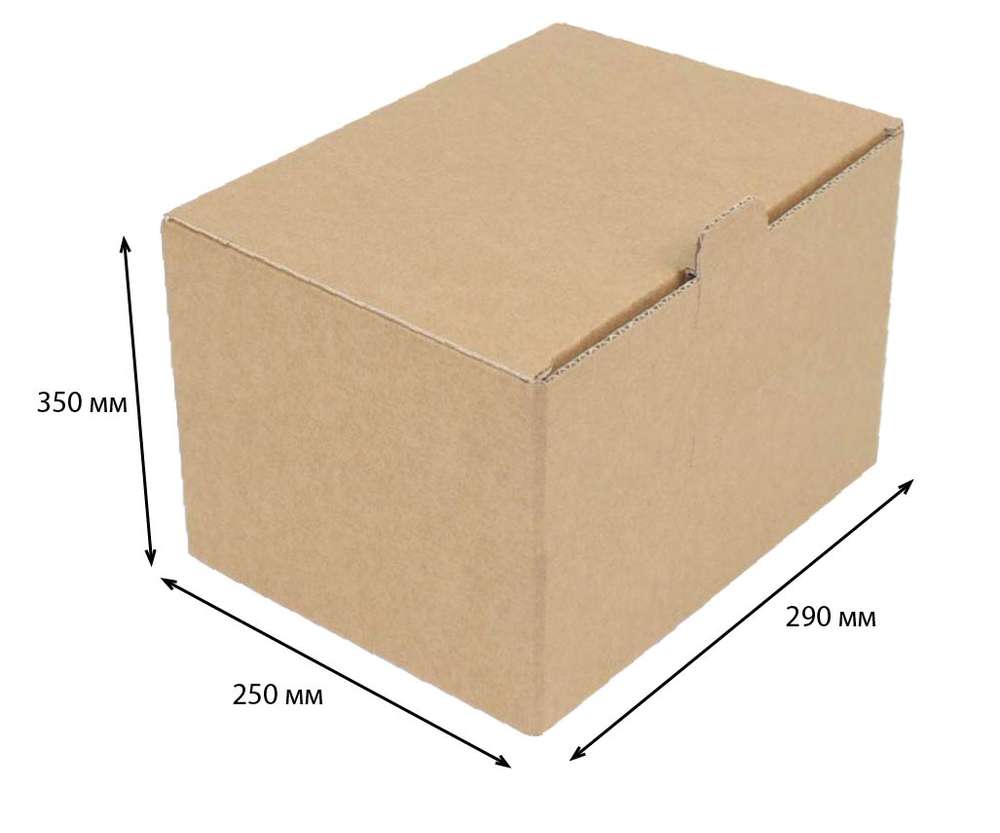 Купить коробка ласточкин хвост 290x250x350 Т-22 бурый по цене Цена по запросу руб, от производителя в интернет-магазине Комупак №1