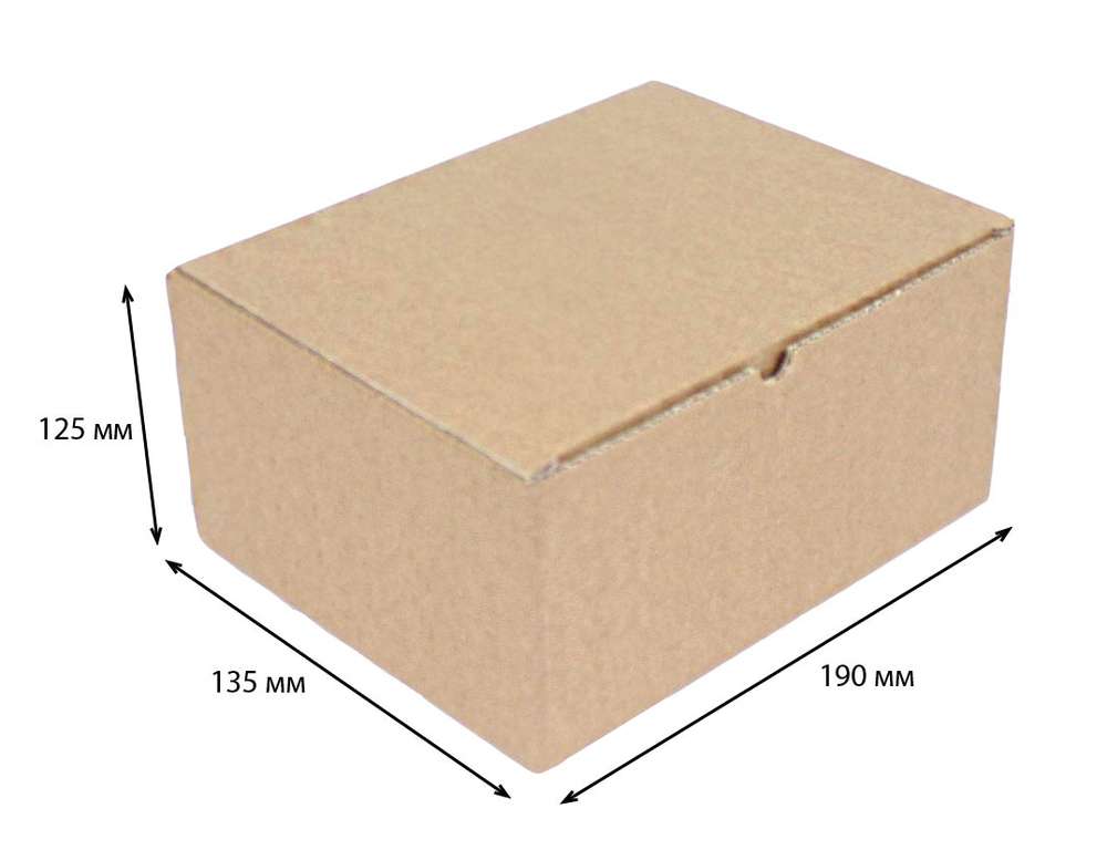 Купить коробка ласточкин хвост 190x135x125 Т-22 бурый по цене Цена по запросу руб, от производителя в интернет-магазине Комупак №1