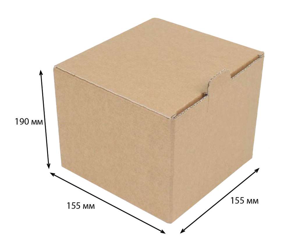 Купить коробка ласточкин хвост 155x155x190 Т-22 бурый по цене Цена по запросу руб, от производителя в интернет-магазине Комупак