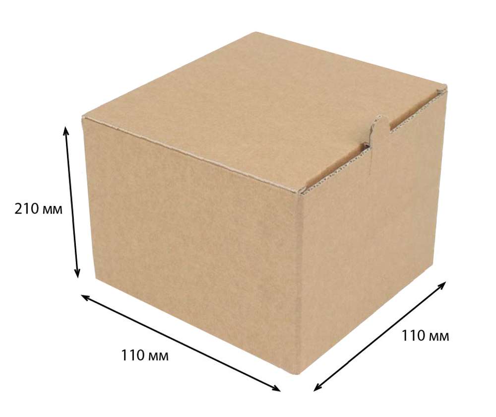 Купить коробка ласточкин хвост 110x110x210 Т-22 бурый по цене Цена по запросу руб, от производителя в интернет-магазине Комупак №1