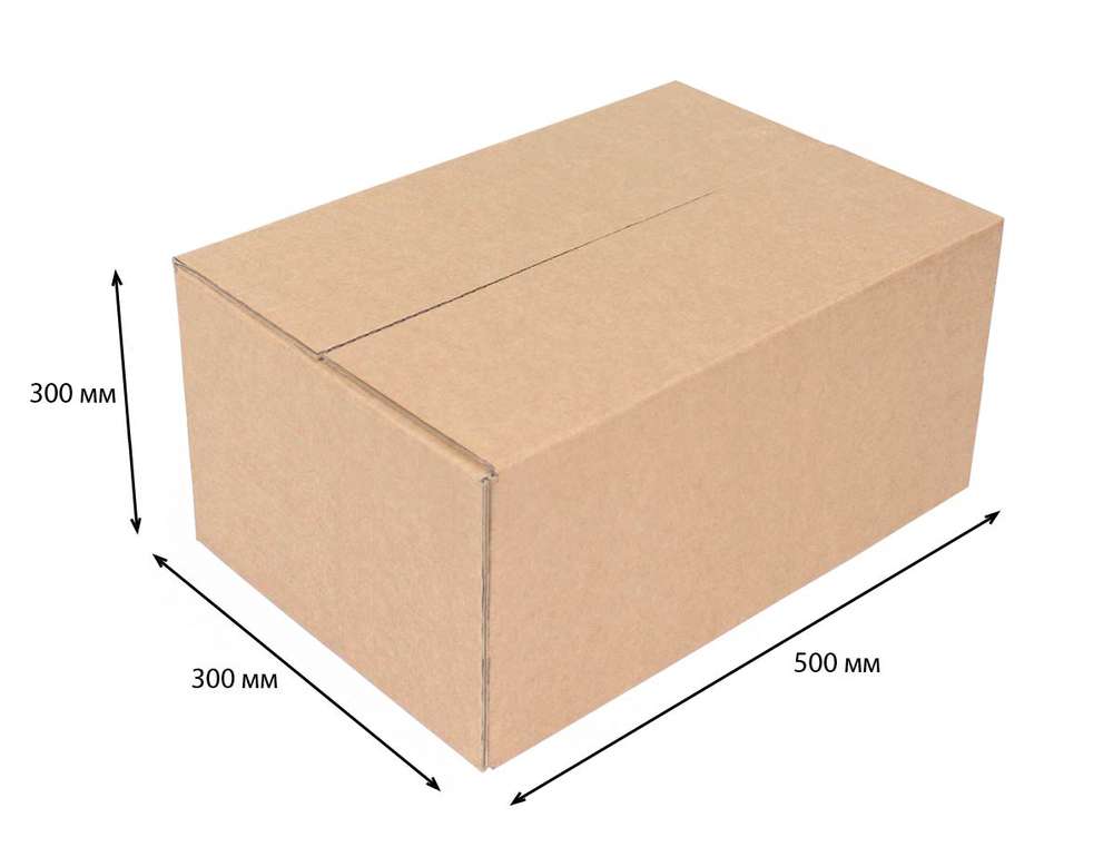 Купить четырехклапанная коробка 500x300x300 Т-23 бурый по цене RUB 48.00/шт. руб, от производителя в интернет-магазине Комупак