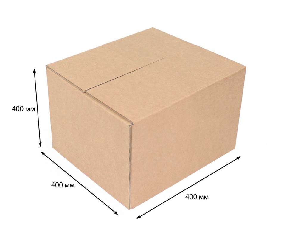 Купить четырехклапанная коробка 400x400x400 Т-22 бурый по цене RUB 72.00/шт. руб, от производителя в интернет-магазине Комупак №1