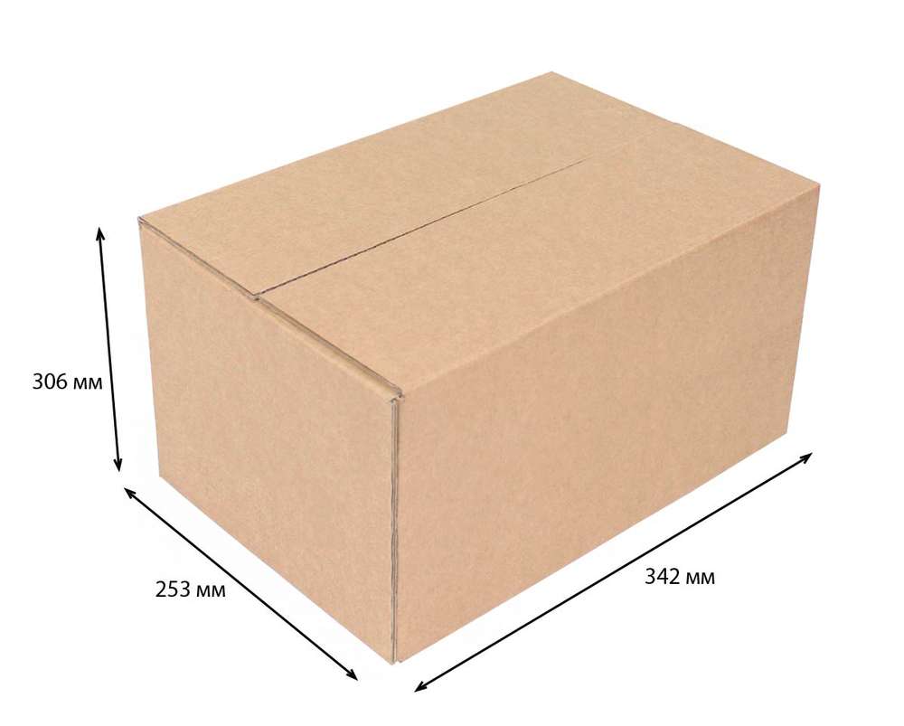 Купить четырехклапанная коробка 342x253x306 Т-22 бурый по цене RUB 24.00/шт. руб, от производителя в интернет-магазине Комупак №1