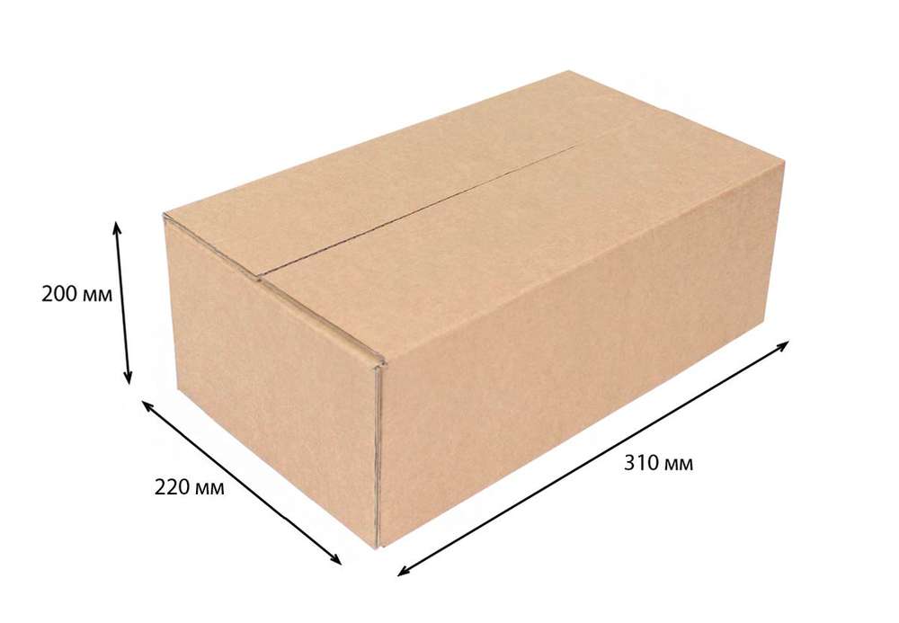 Купить четырехклапанная коробка 310x220x200 Т-22 бурый по цене RUB 26.00/шт. руб, от производителя в интернет-магазине Комупак №1