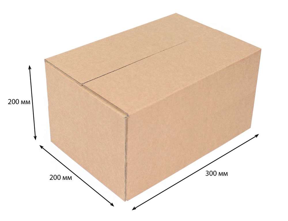 Купить четырехклапанная коробка 300x200x200 Т-22 бурый по цене RUB 15.00/шт. руб, от производителя в интернет-магазине Комупак №1