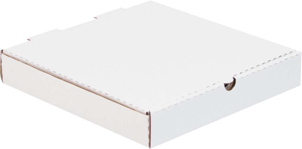 Купить коробка для пиццы 250x250x40 Т-22 белый по цене RUB 13.00/шт. руб, от производителя в интернет-магазине Комупак №1